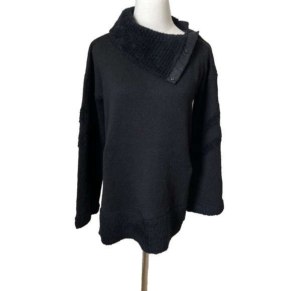 Smartwool Sweaters - Smartwool Womens Funnel neck Sweater Sz Medium‎ Lodge Black Wool Blend SW016478